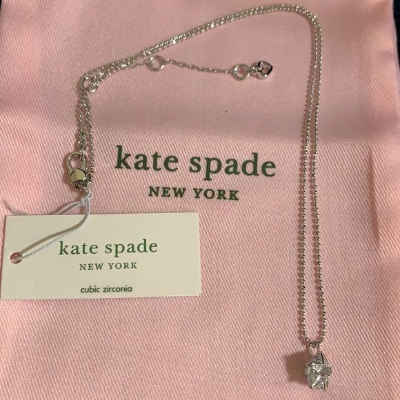 🆕 Kate Spade ♠️ New York Something Sparkly Star Mini Pendant Necklace NWT New! - Picture 5 of 5